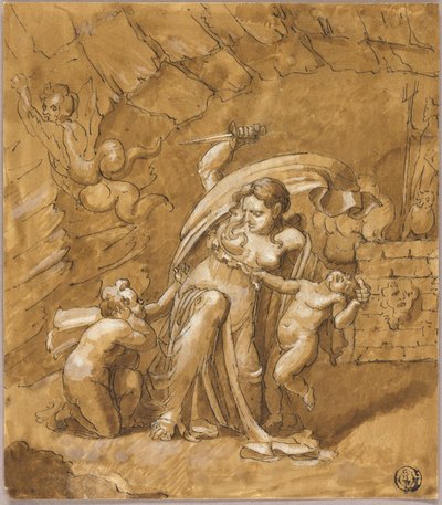 Medea Çocuklarını Öldürüyor by Unknown artist