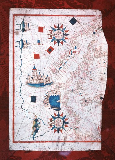 Akdeniz haritası: Barselona ve Lepanto by Unknown artist