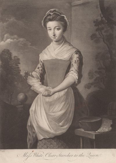 Bayan Beyaz, Kraliçe'ye Berrak Nişasta by Unknown artist