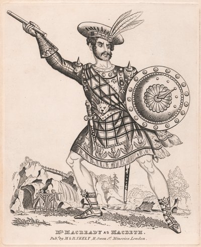 Bay Macready Macbeth olarak by Unknown artist
