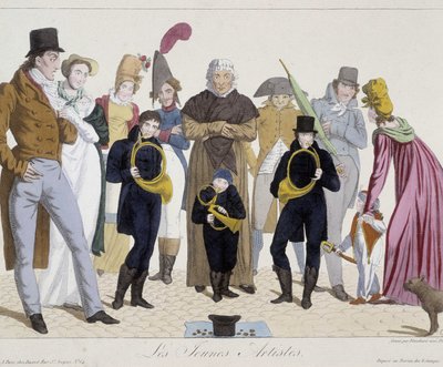 Sokaktaki müzisyenler: genç sanatçılar (korna) - Carnavalet by Unknown artist