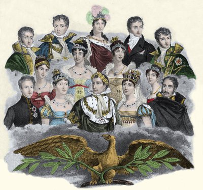Napolyon Bonapart ve ailesi by Unknown artist