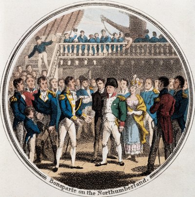 Napolyon Bonapart ve İngiliz amiral George Cockburn, Northumberland