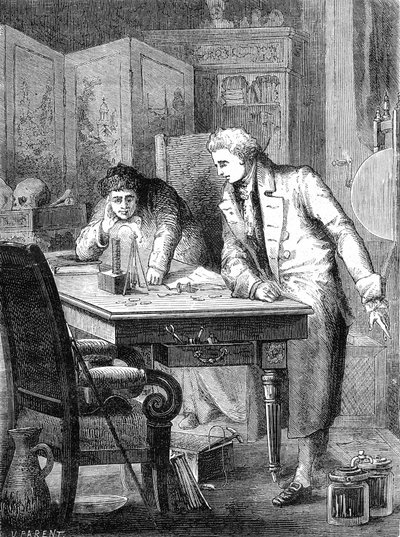 Nicholson ve Carlisle Volta Bataryası Aracılığıyla Suyu Ayrıştırıyor, Londra 2 Mayıs 1800 by Unknown artist