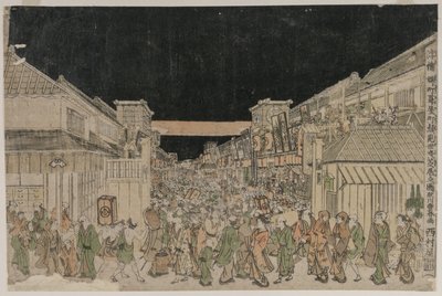 Gece Sahnesi, Tiyatrolar Sokağı by Unknown artist