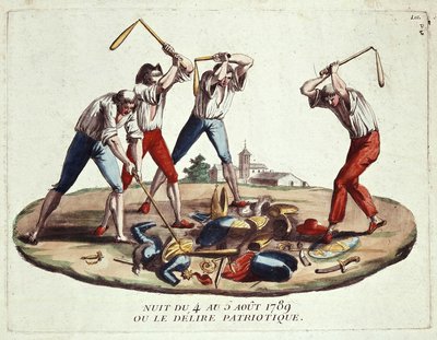4-5 Ağustos 1789 gecesi veya vatansever hezeyan, 18. yüzyılın sonları by Unknown artist