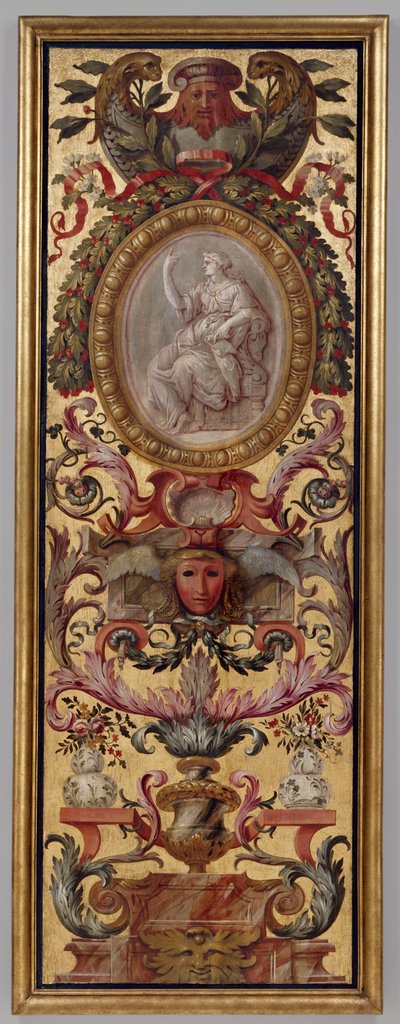 Bir adet boyalı panel by Unknown artist
