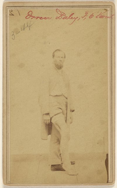 Orren Daley, K, 6 Vermont [İç Savaş kurbanı] by Unknown artist