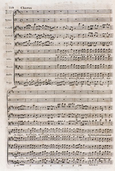 Doğallaştırılmış İngiliz Alman besteci George Frederick Handel (Georg Friedrich Handel) tarafından 