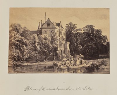 Reinhardsbrunn Sarayı - Gölden. by Unknown artist