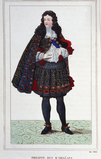 Philip II, Orléans Dükü, Chartres, Valois, Nemours ve Montpensier (1674-1723). 1715