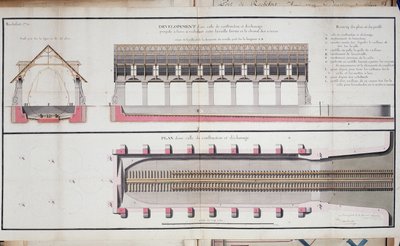 Rochefort limanının bir bina planı ve topraklaması by Unknown artist