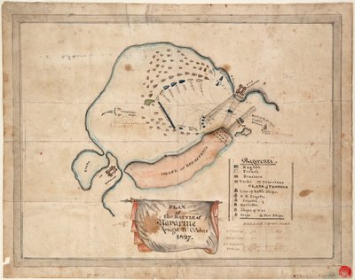 Navarino Muharebesi Planı, 21 Ekim 1827 by Unknown artist