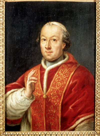 Papa Pius (Pio veya Pius) VI (1717-1799). Anonim resim. Roma, Risorgimento Müzesi. by Unknown artist
