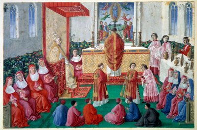 Papa Sixtus IV (1414-1484), 15. yüzyılın Vatikan Minyatür decoupee
