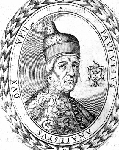 Portre Paoluccio Anafesto (697-717). Venedik