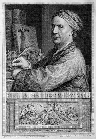 Portre en frontispiece de Raynal - Guillaume Thomas Raynal