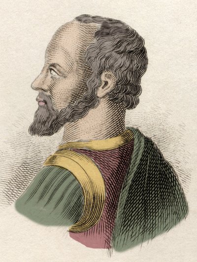 Anne de Montmorency, Montmorency Dükü (1492-1567), Fransız askeri, devlet adamı ve diplomatın portresi. 19. yüzyılın gravürü. by Unknown artist
