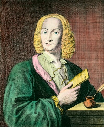 Antonio Vivaldi'nin (1678-1741) portresi, İtalyan besteci. 18. yüzyılın gravürü. Özel koleksiyon by Unknown artist