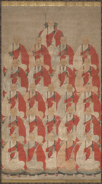 Obaku Tarikatının Budist Rahiplerinin Portresi by Unknown artist