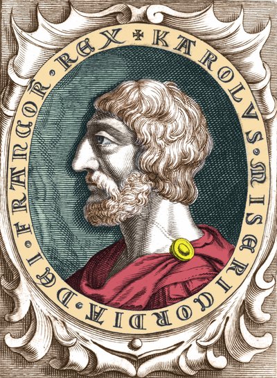 Charlemagne veya Büyük Charles I (742 - 814) Frank Kralı