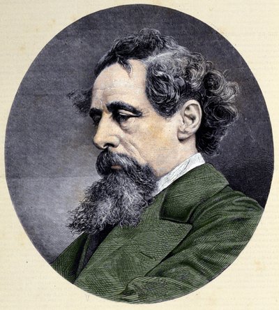 Charles Dickens (1812-1870), İngiliz yazar. by Unknown artist