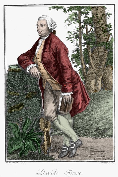 David Hume, İskoç filozof (1711-1776) portresi. by Unknown artist