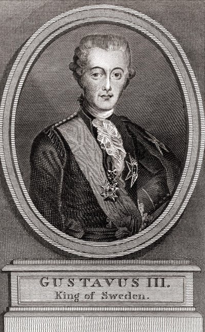 Gustave III (1746-1792), İsveç Kralı 1771-1792 gravürleri by Unknown artist
