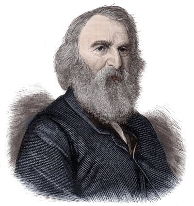 Henry Longfellow, Amerikalı şair ve eğitimci portresi by Unknown artist
