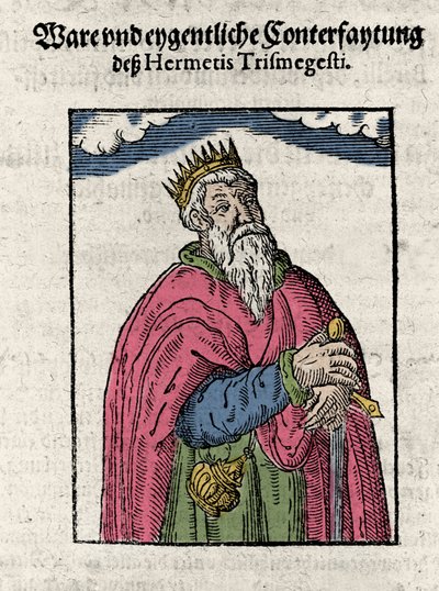 Hermes Trimegiste'nin (Trismegistus) portresi, astrolog, by Unknown artist