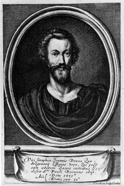 John Donne (1572-1631) İngiliz şair portresi. by Unknown artist