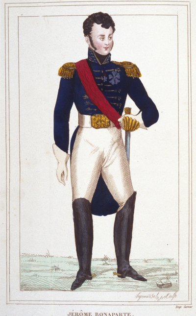 Jêrome Bonaparte 1784-1860 portresi, 1830 gravürü by Unknown artist