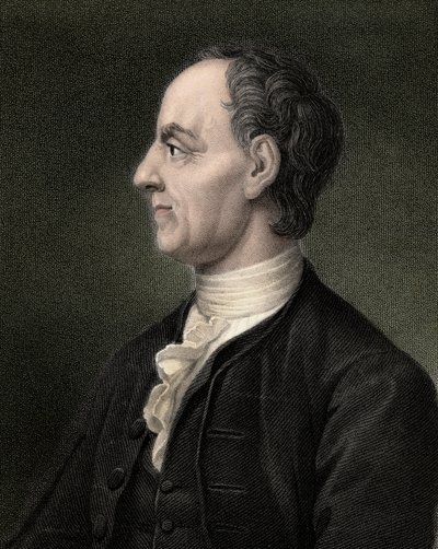 Leon portresi (Leonhard) Euler (1707-1783), İsviçreli matematikçi - gravür - 19. yüzyıl by Unknown artist