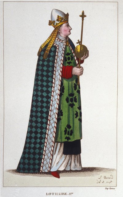 Lotharia I (795-855), Batı İmparatoru ve İtalya Kralı