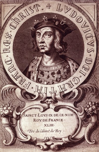 Louis IX veya Saint Louis (1214 - 1270) portresi. by Unknown artist