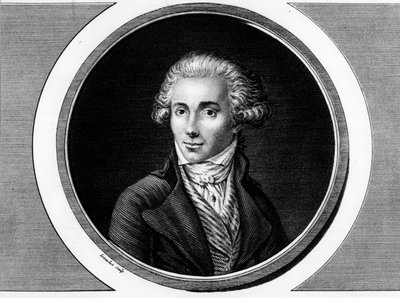 Marguerite Elie Guadet, Fransız politikacı (1758-1794) portresi. “” Üç cilt halinde Fransız devriminin tarihi resimlerinin tam koleksiyonunda gravür.””” 1804. by Unknown artist