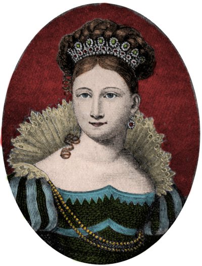 Saksonya-Gotha-Altenburg (Saksonya Gotha Altenburg) Prenses Louise (Luise) portresi (1800-1831). 19. yüzyıl gravürü by Unknown artist