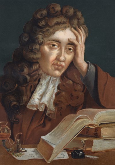 Robert Boyle (1627 - 1691), İrlandalı fizikçi ve kimyager portresi. Louis Figuier tarafından yazılan La Ciencia y sus Hombres