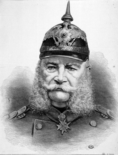 William Friederich Ludwig 1., Prusya Kralı ve Almanya İmparatoru (1797-1888) portresi. by Unknown artist