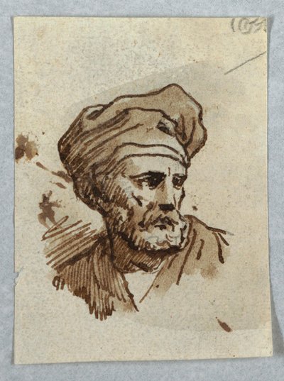 Şapkalı Bir Adamın Portresi by Unknown artist