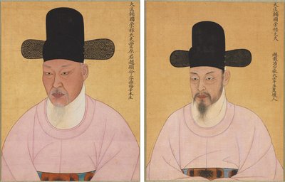 Cho Hyun-myeong ve Cho Jae-ho'nun Portreleri by Unknown artist