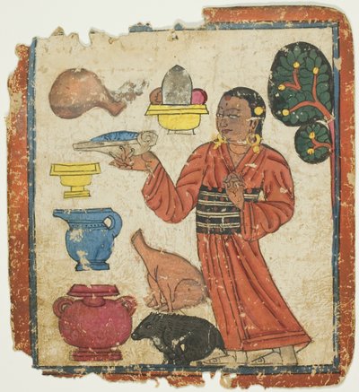 Bir İnisiyasyon Kartları Setinden Sunuların Sunulması (Tsakali) by Unknown artist
