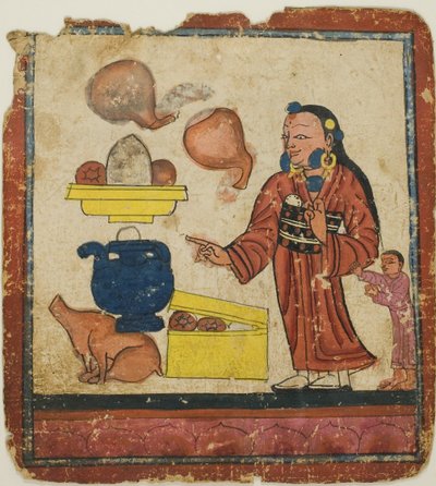 Bir İnisiyasyon Kartları Setinden Sunuların Sunulması (Tsakali) by Unknown artist