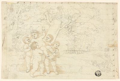 Putti Genç Bacchus Taşıyan by Unknown artist