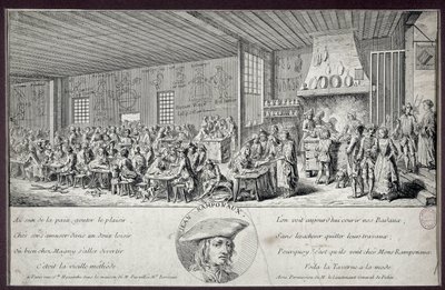 Ramponaux tavernası Bu popüler kabare Jean Ramponaux (Ramponneau veya Ramponeau) tarafından kurulmuştur. by Unknown artist