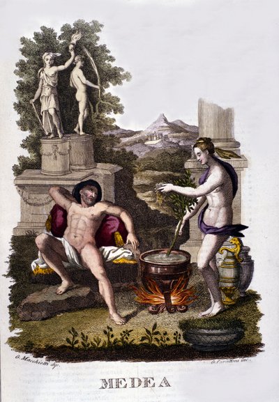 Argonotların döngüsünden sonra lanetlerini hazırlayan Medea