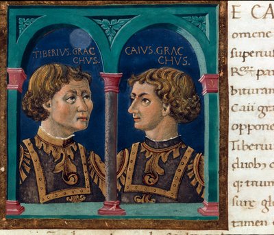 Tiberius Sempronius Gracchus (MÖ 162-133) ve kardeşi Caius Sempronius Gracchus (MÖ 154-122) lakaplı Gracchi, Romalı devlet adamları (Tiberius Sempronius Gracco (MÖ 162-133) ve Caius (Caio) Sempronius Gracco (154-122)