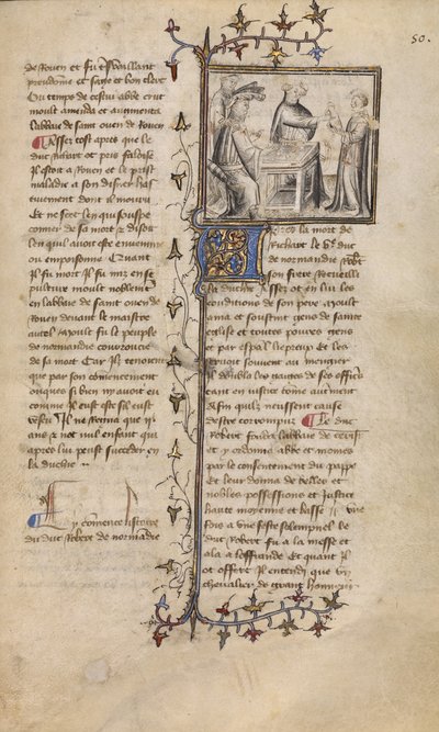 Robert I ve Bir Şahin Sunumu by Unknown artist