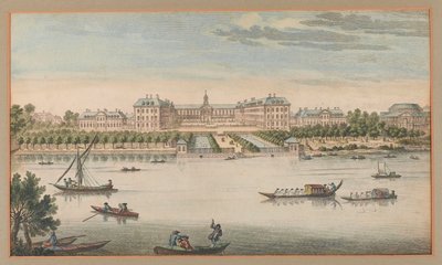 Kraliyet Hastanesi Chelsea, Nehirden Görünüm, 1750 dolaylarında by Unknown