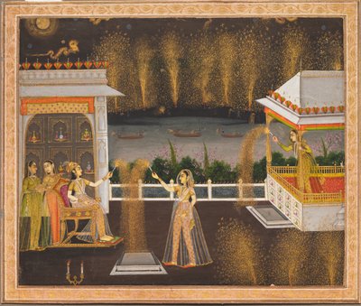 Diwali Kutlayan Kraliyet Kadınları by Unknown artist